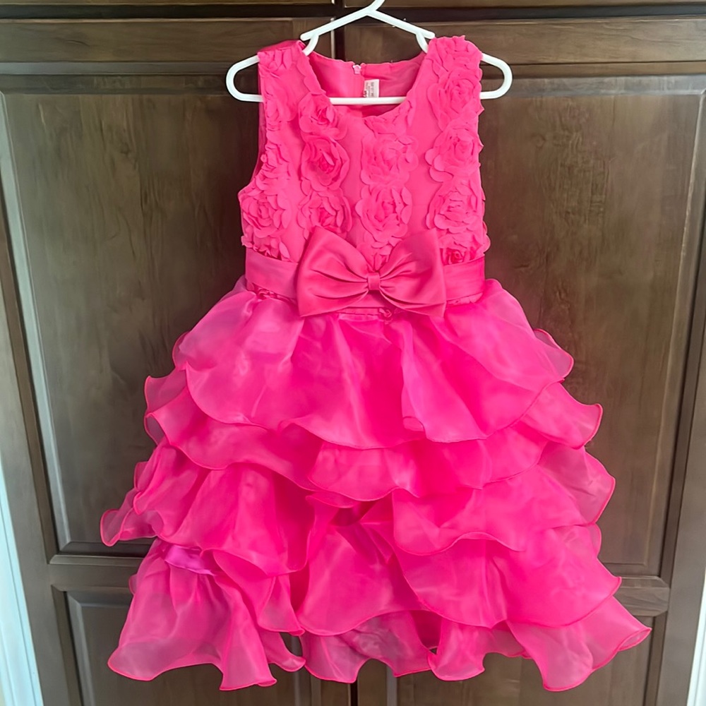 NNJXD Ruffle and Lace Party Dress